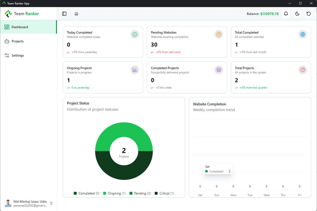 Team Ranker Desktop App